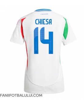 Italia Federico Chiesa #14 Echipament de Fotbal Replică European 2024 Femei Deplasare